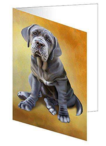 Neapolitan Mastiff Puppy Dog Handmade Artwork Assorted Pets Greeting Cards and Note Cards with Envelopes for All Occasions and Holiday Seasons