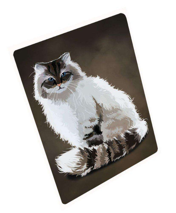Neva Masquerade Cat Art Portrait Print Woven Throw Sherpa Plush Fleece Blanket