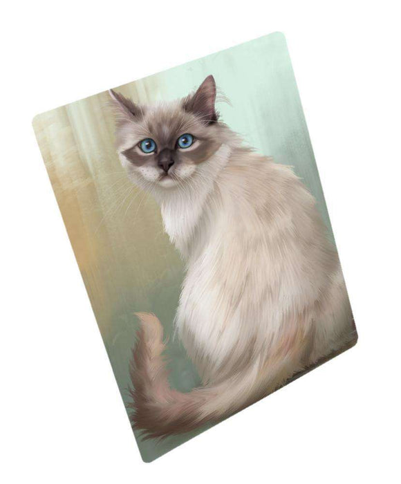 Neva Masquerade Cat Art Portrait Print Woven Throw Sherpa Plush Fleece Blanket