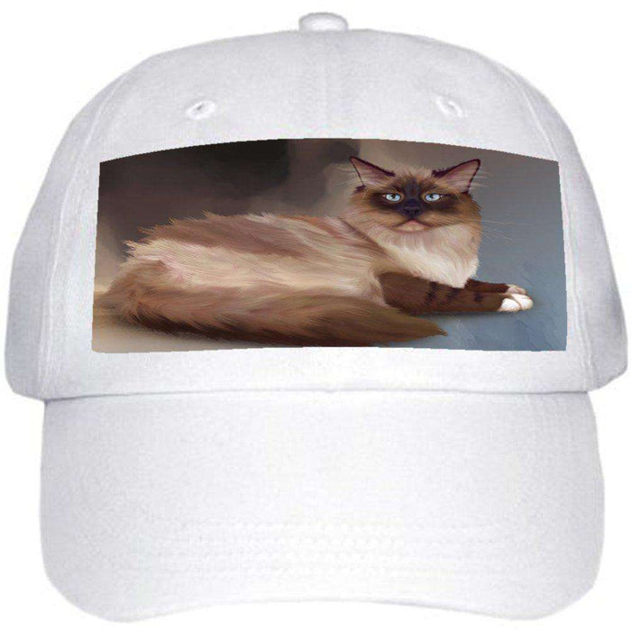 Neva Masquerade Cat Ball Hat Cap Off White