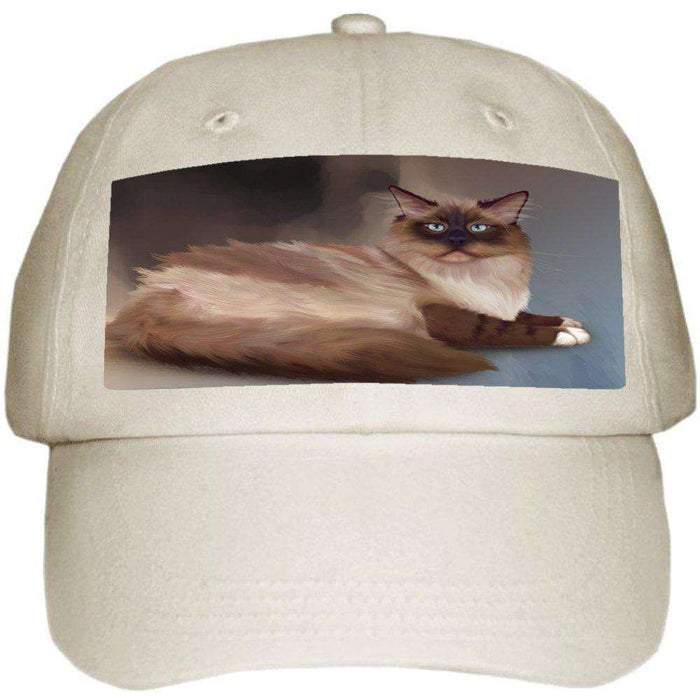 Neva Masquerade Cat Ball Hat Cap Off White