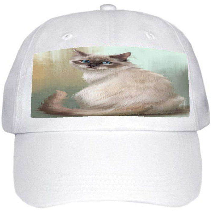 Neva Masquerade Cat Ball Hat Cap Off White