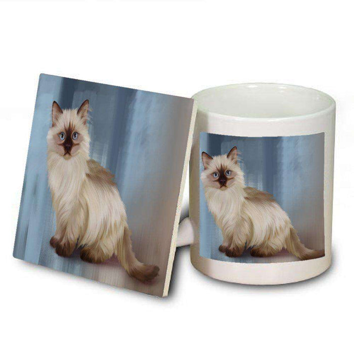 Neva Masquerade Cat Mug and Coaster Set