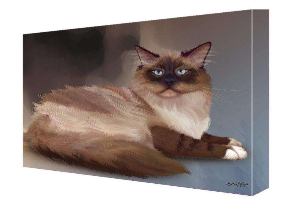 Neva Masquerade Cat Painting Printed on Canvas Wall Art Signed