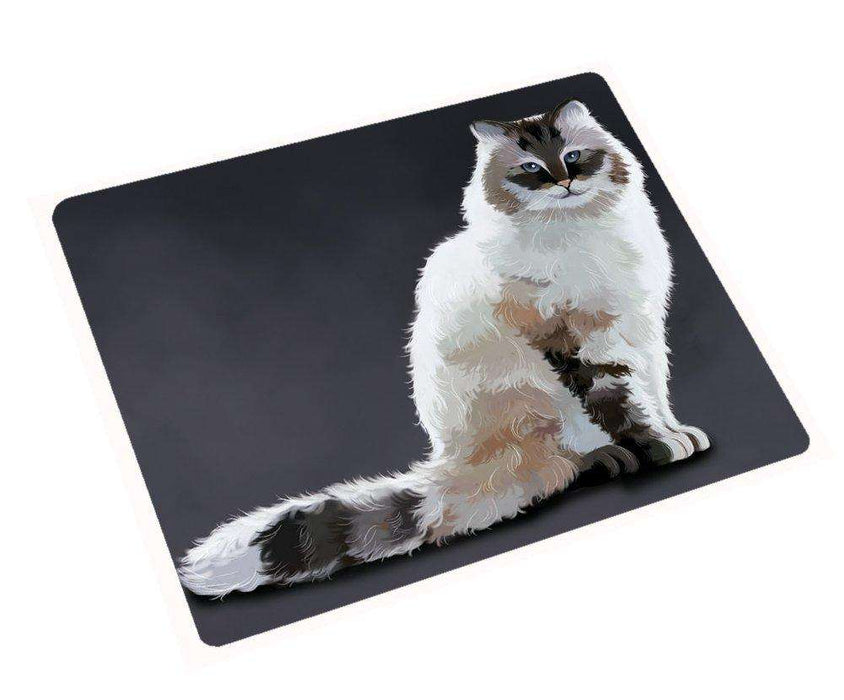 Neva Masquerade Cat Tempered Cutting Board
