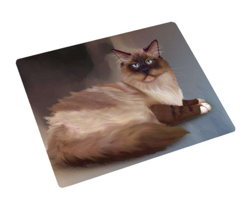 Neva Masquerade Cat Tempered Cutting Board