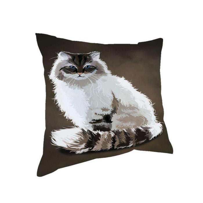 Neva Masquerade Cat Throw Pillow