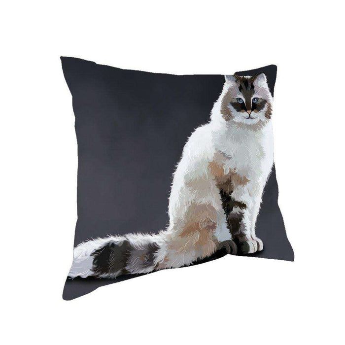 Neva Masquerade Cat Throw Pillow