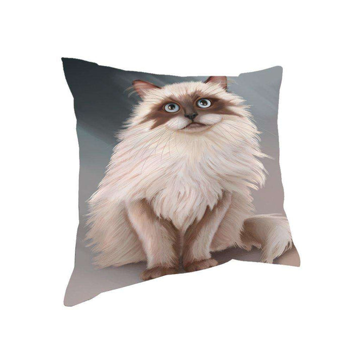 Neva Masquerade Cat Throw Pillow