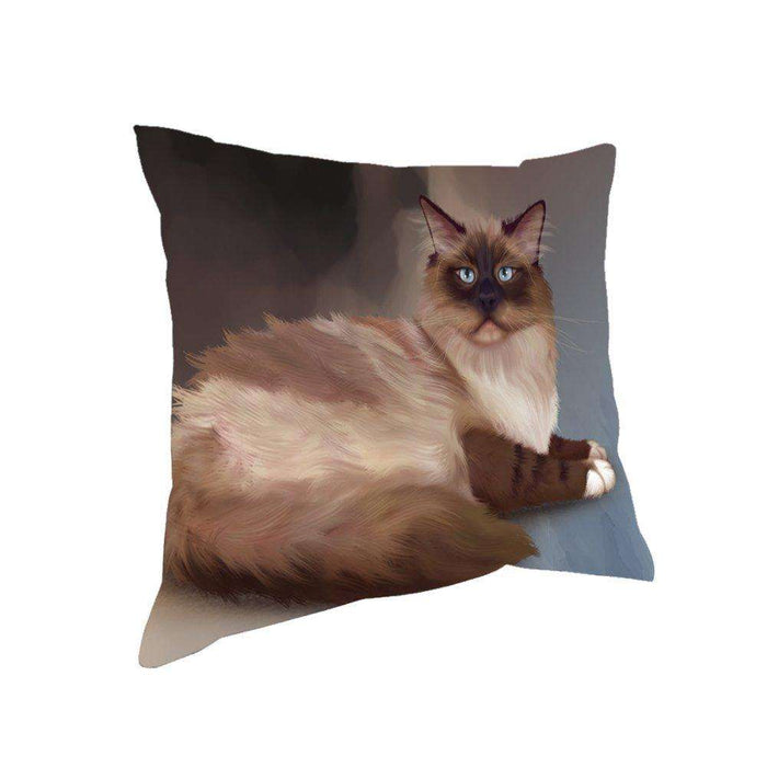 Neva Masquerade Cat Throw Pillow