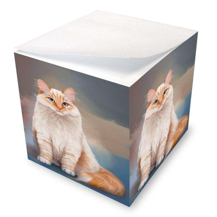 Neva Masquerade Red Siberian Cat Note Cube