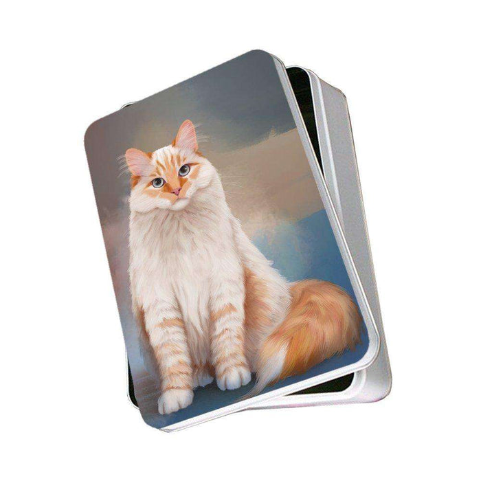 Neva Masquerade Red Siberian Cat Photo Tin