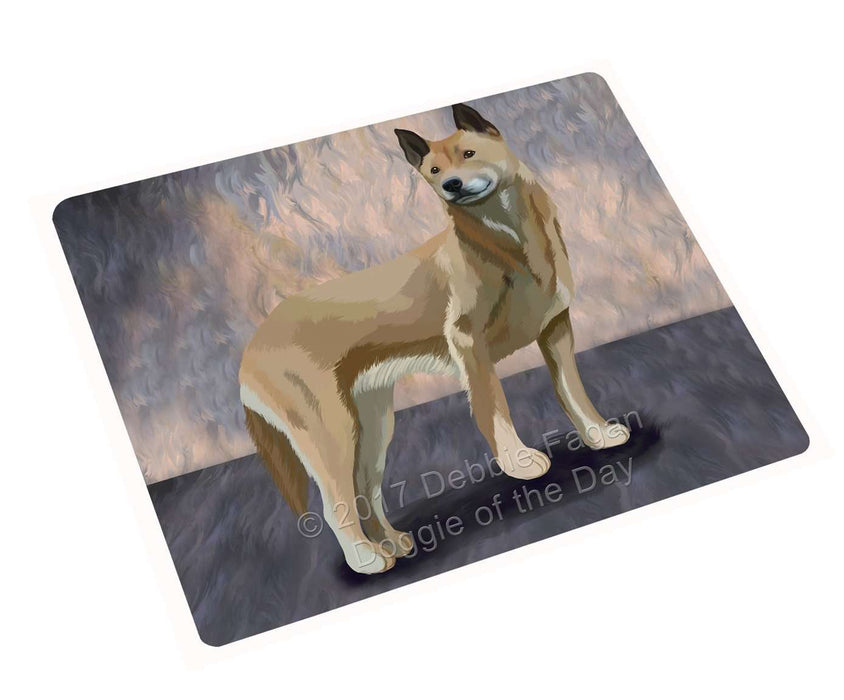 New Guinea Singing Dog Art Portrait Print Woven Throw Sherpa Plush Fleece Blanket