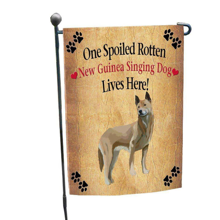 New Guinea Singing Spoiled Rotten Dog Garden Flag