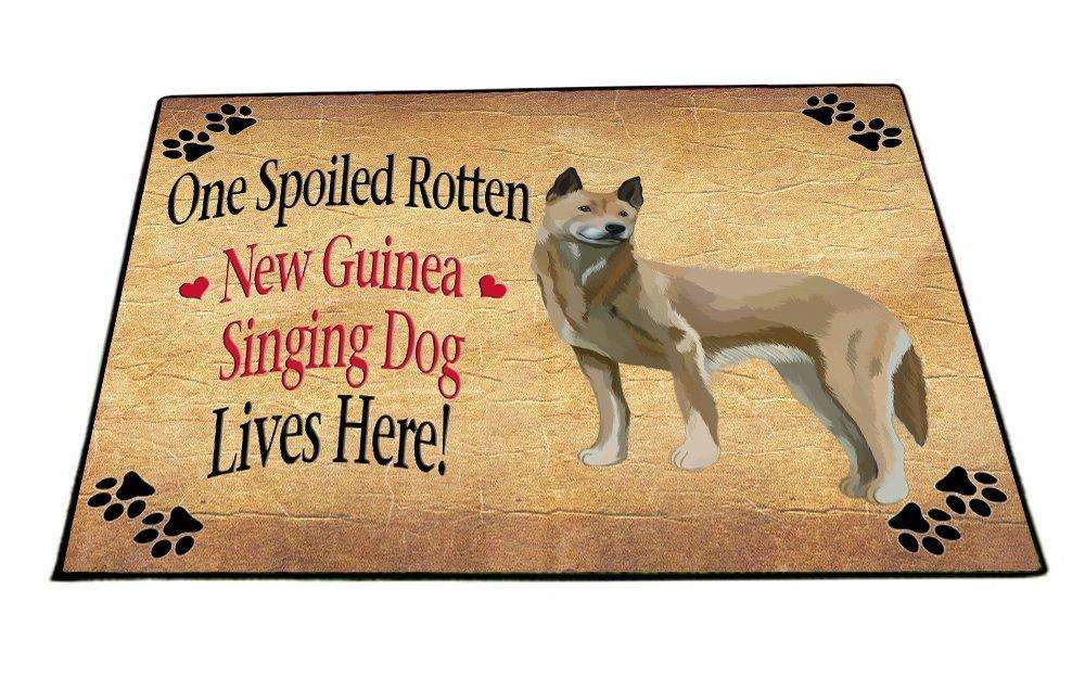 New Guinea Singing Spoiled Rotten Dog Indoor/Outdoor Floormat