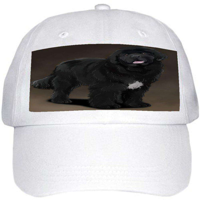 Newfoundland Black Dog Ball Hat Cap Off White