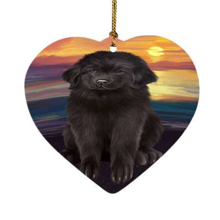 Newfoundland Dog Heart Christmas Ornament HPOR54748