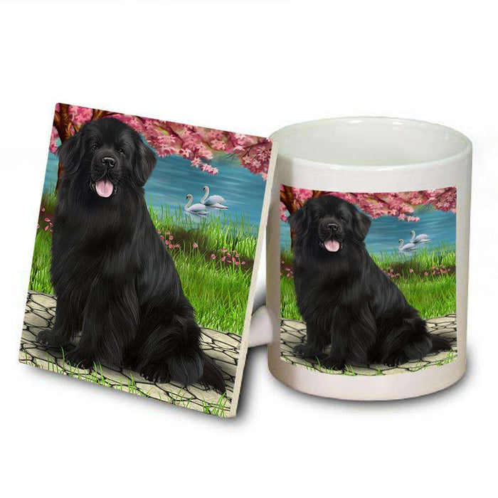 Newfoundland Dog Mug and Coaster Set MUC52745