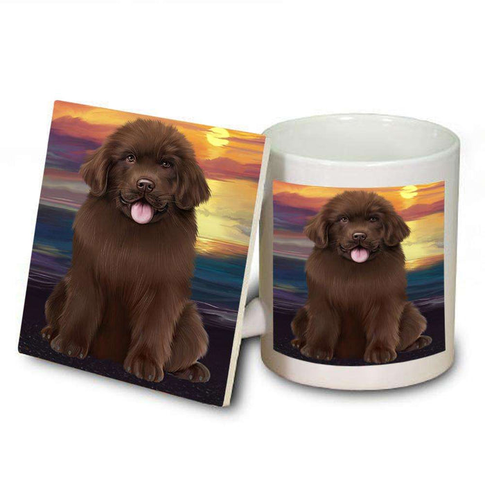 Newfoundland Dog Mug and Coaster Set MUC52786