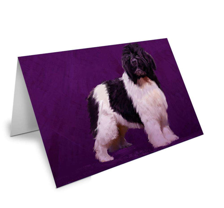 Newfoundland Dogs Handmade Artwork Assorted Pets Greeting Cards and Note Cards with Envelopes for All Occasions and Holiday Seasons GCD67199