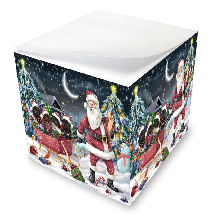 Christmas Santa Sled Newfoundland Dogs Note Cube NOC-DOTD-A57486