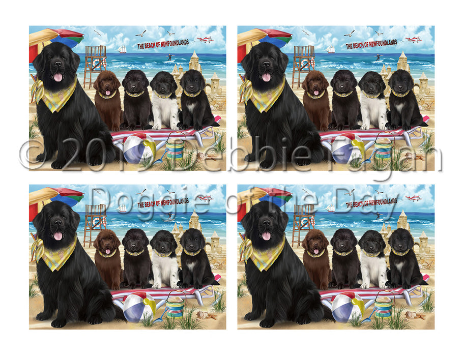 Pet Friendly Beach Newfoundland Dogs Placemat