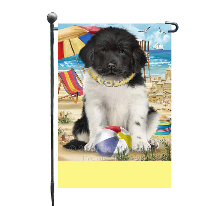Personalized Pet Friendly Beach Newfoundland Dog Custom Garden Flags GFLG-DOTD-A58190