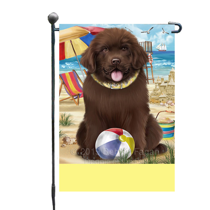 Personalized Pet Friendly Beach Newfoundland Dog Custom Garden Flags GFLG-DOTD-A58191