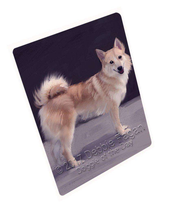 Norwegian Buhund Dog Art Portrait Print Woven Throw Sherpa Plush Fleece Blanket D353