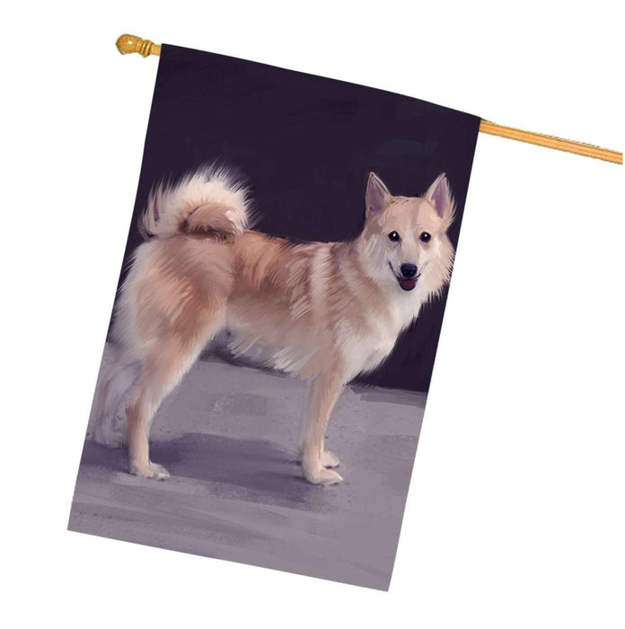 Norwegian Buhund Dog House Flag