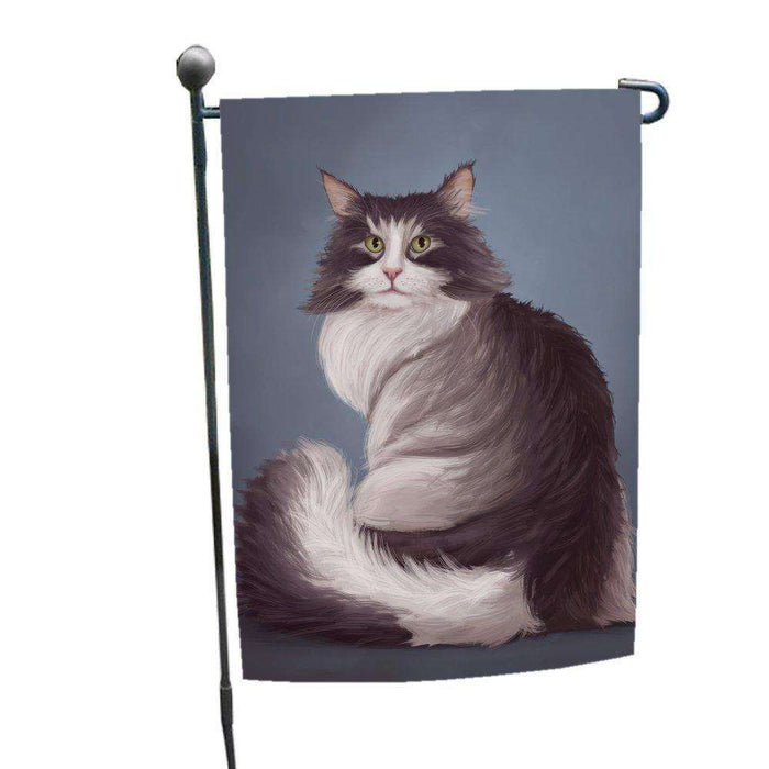 Norwegian Forest Cat Garden Flag