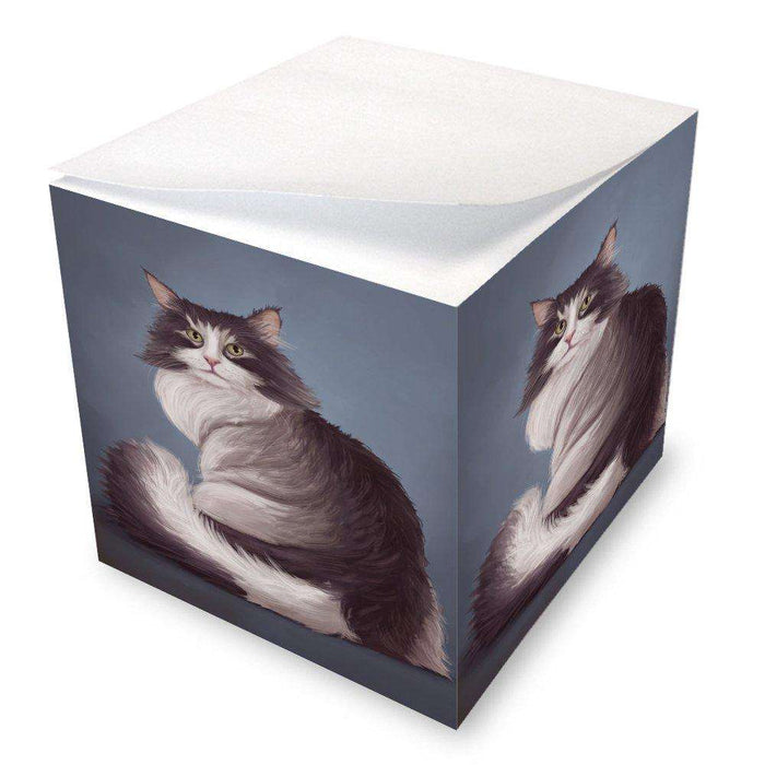 Norwegian Forest Cat Note Cube