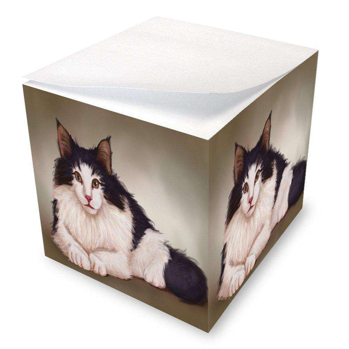 Norwegian Forest Cat Note Cube