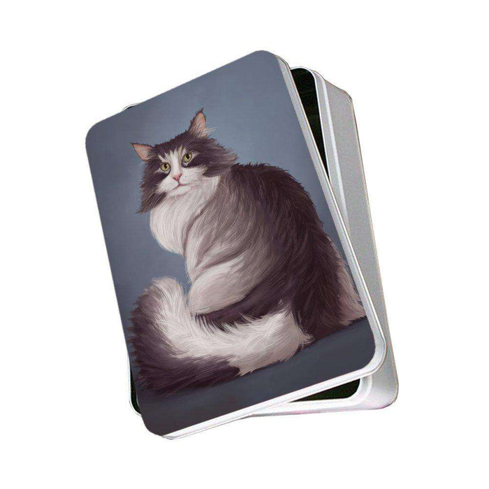 Norwegian Forest Cat Photo Tin