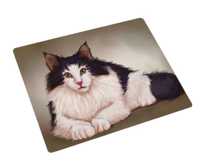 Norwegian Forest Cat Tempered Cutting Board