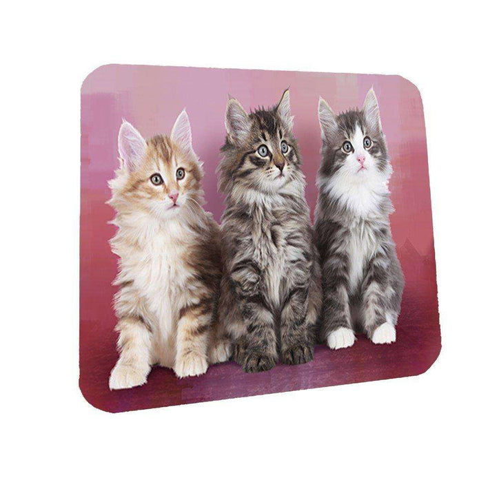 Norwegian Forest Cats Coasters Set of 4