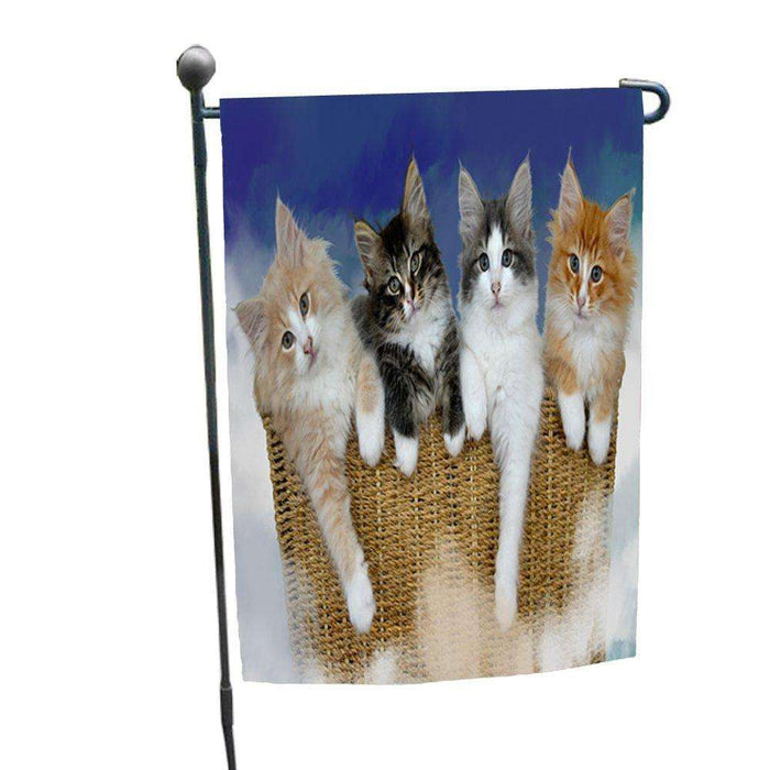 Norwegian Forest Cats Garden Flag