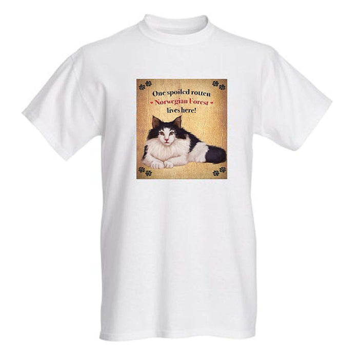Norwegian Forest Spoiled Rotten Cat T-Shirt