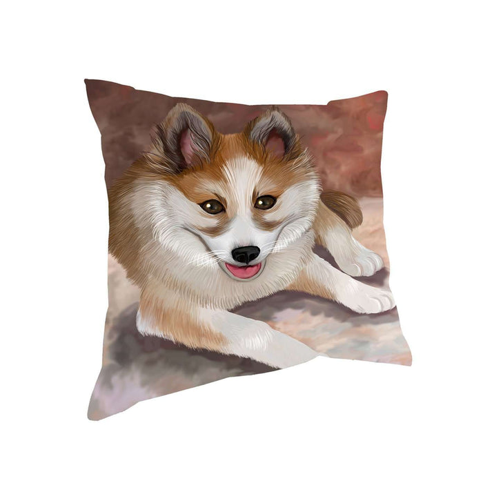 Norwegian Lundhund Dog Throw Pillow