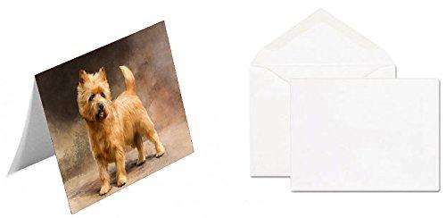 Norwich Terrier Dog Handmade Artwork Assorted Pets Greeting Cards and Note Cards with Envelopes for All Occasions and Holiday Seasons