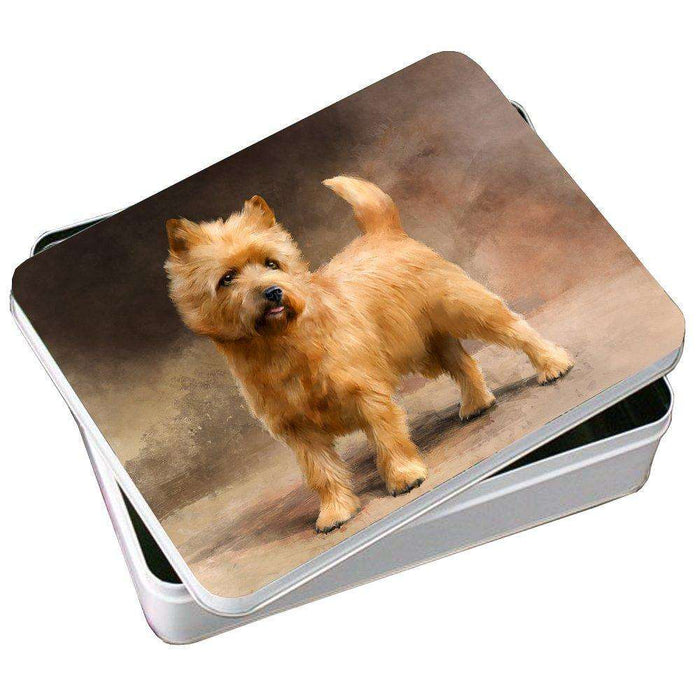 Norwich Terrier Dog Photo Storage Tin