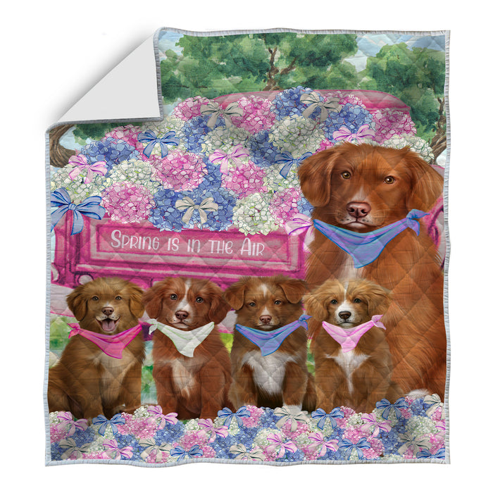 Nova Scotia Duck Tolling Retriever Quilt: Explore a Variety of Bedding Designs, Custom, Personalized, Bedspread Coverlet Quilted, Gift for Dog and Pet Lovers