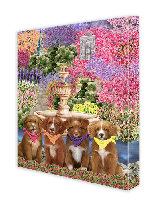 Nova Scotia Duck Tolling Retriever Wall Art Canvas, Explore a Variety of Designs, Personalized Digital Painting, Custom, Ready to Hang Room Decor, Gift for Dog and Pet Lovers