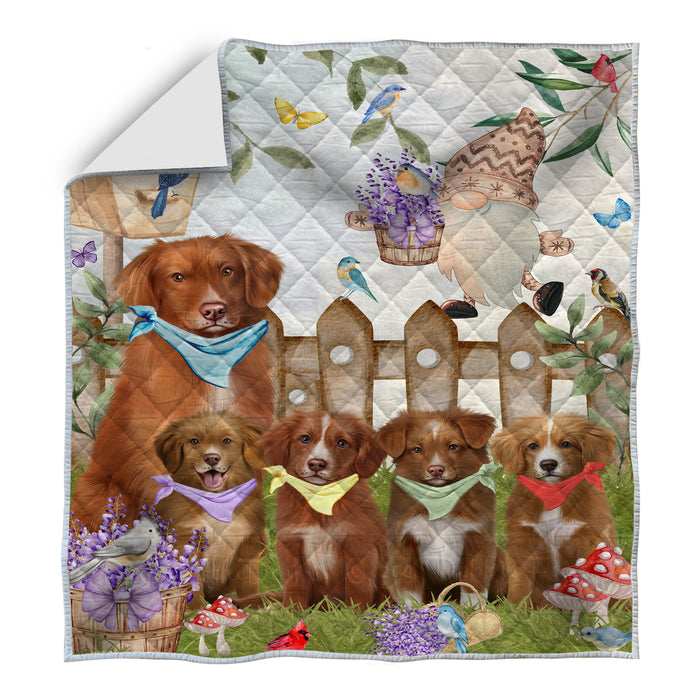 Nova Scotia Duck Tolling Retriever Bedding Quilt, Bedspread Coverlet Quilted, Explore a Variety of Designs, Custom, Personalized, Pet Gift for Dog Lovers