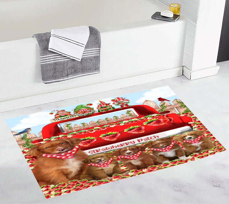 Nova Scotia Duck Tolling Retriever Custom Bath Mat, Explore a Variety of Personalized Designs, Anti-Slip Bathroom Pet Rug Mats, Dog Lover's Gifts
