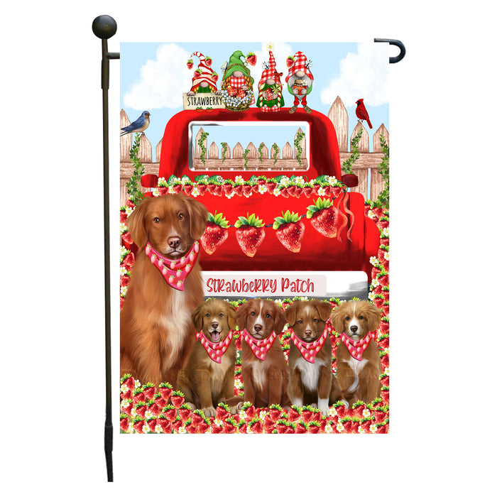 Nova Scotia Duck Tolling Retriever Dogs Garden Flag: Explore a Variety of Custom Designs, Double-Sided, Personalized, Weather Resistant, Garden Outside Yard Decor, Dog Gift for Pet Lovers