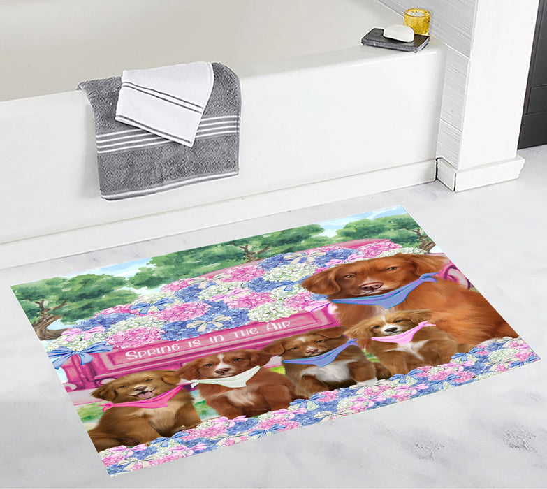 Nova Scotia Duck Tolling Retriever Personalized Bath Mat, Explore a Variety of Custom Designs, Anti-Slip Bathroom Rug Mats, Pet and Dog Lovers Gift