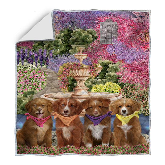Nova Scotia Duck Tolling Retriever Quilt: Explore a Variety of Designs, Halloween Bedding Coverlet Quilted, Personalized, Custom, Dog Gift for Pet Lovers