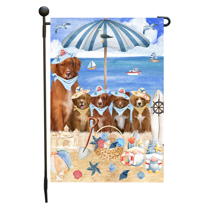 Nova Scotia Duck Tolling Retriever Dogs Garden Flag, Double-Sided Outdoor Yard Garden Decoration, Explore a Variety of Designs, Custom, Weather Resistant, Personalized, Flags for Dog and Pet Lovers