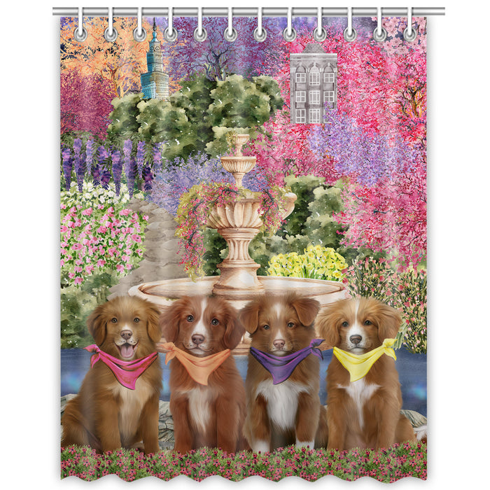 Nova Scotia Duck Tolling Retriever Shower Curtain, Explore a Variety of Personalized Designs, Custom, Waterproof Bathtub Curtains with Hooks for Bathroom, Dog Gift for Pet Lovers